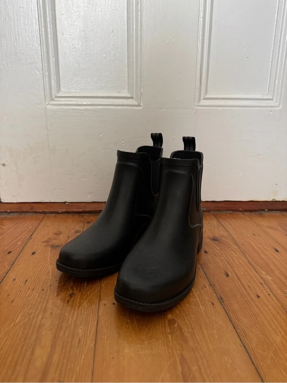 Women’s Black Chelsea Rain Boots Lands End